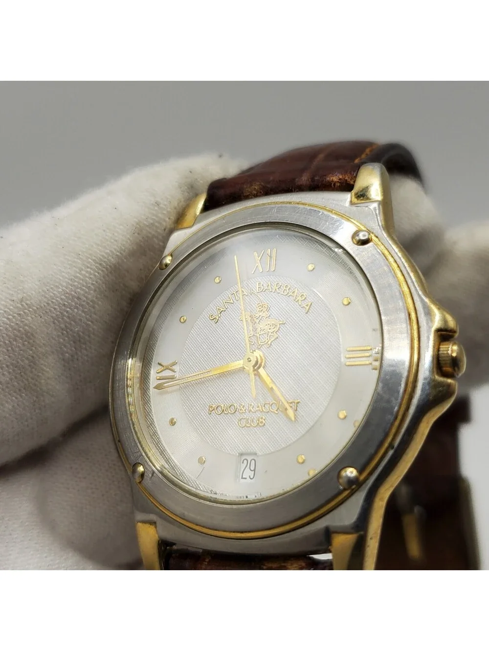 A Santa Barbara Polo Racquet Club Swiss Womens Watch ETA Movement New Battery